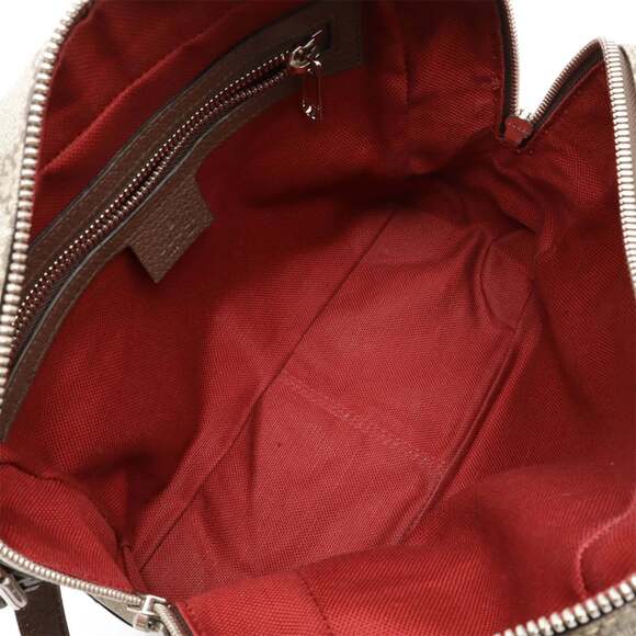 GUCCI GG Supreme Shoulder Bag, PVC and Leather with Studs, Beige, Brown, Dark... - Picture 7 of 9